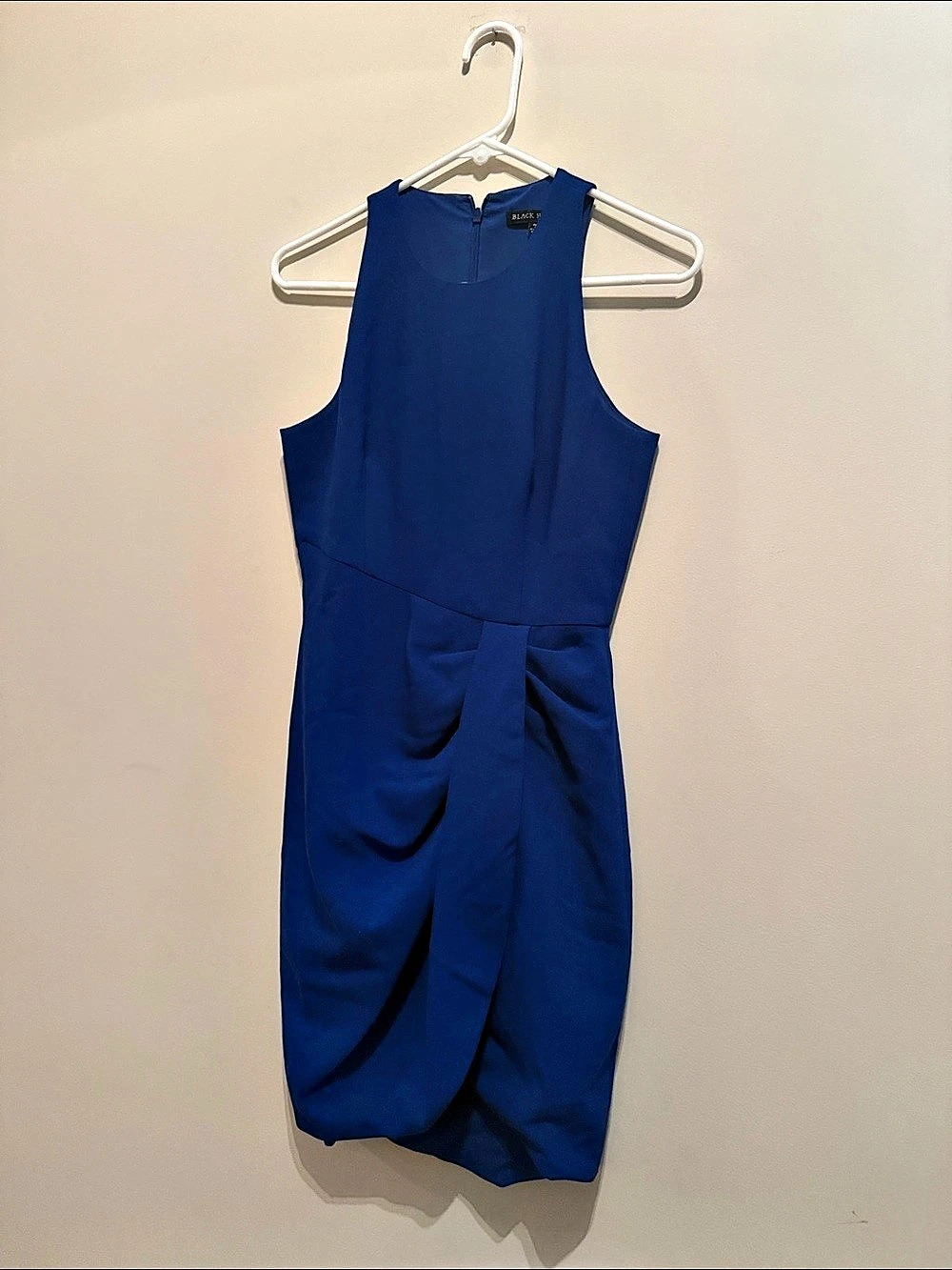 Black Halo Jackie O Sheath Dress Blue Mini Dress Size 0